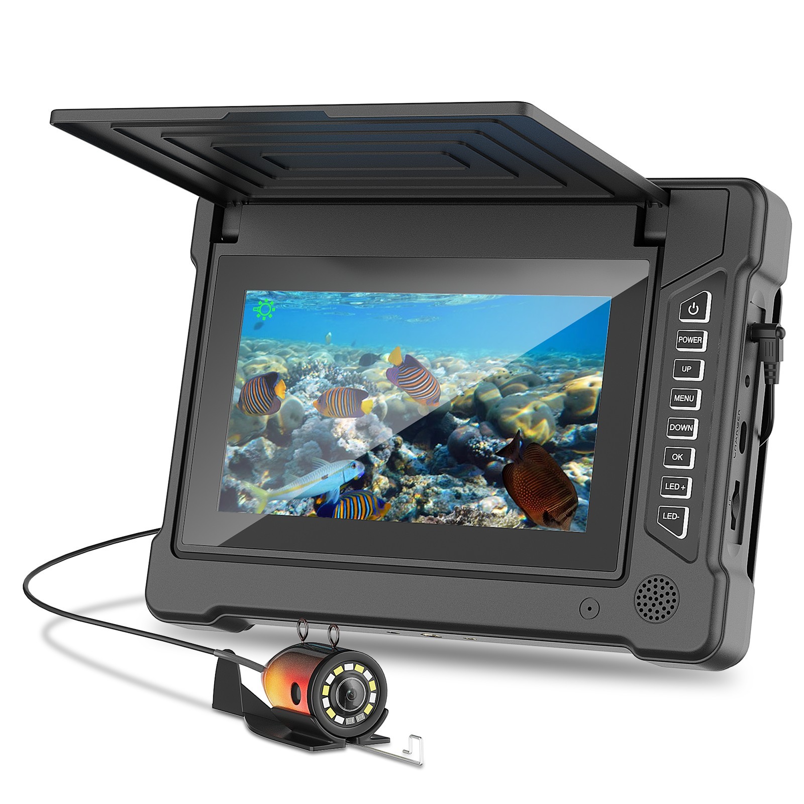 Fish Finder Cable - 7-дюймовая подводная камера для рыбалки 15