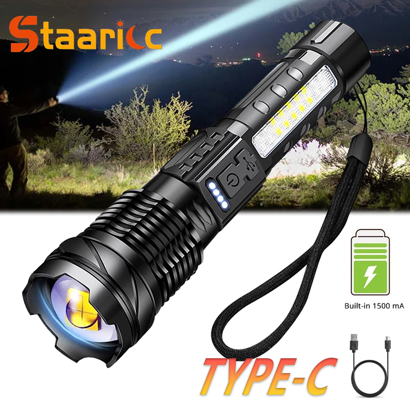 Fishing Light - Мощный светодиодный фонарь XHP50, водонепроницаемый, с