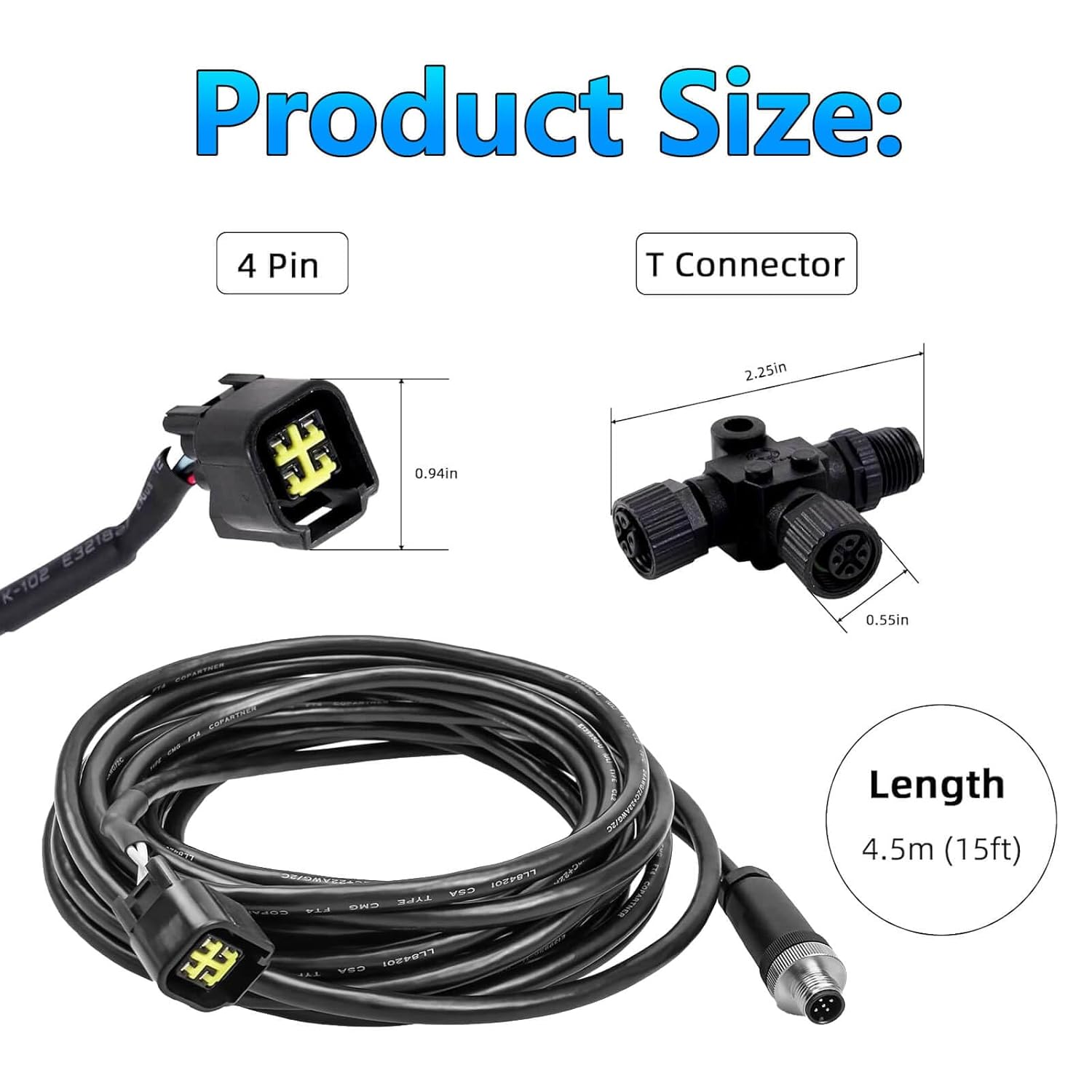 Fish Finder Cable - Интерфейсный кабель двигателя NMEA2000 с Т-образным