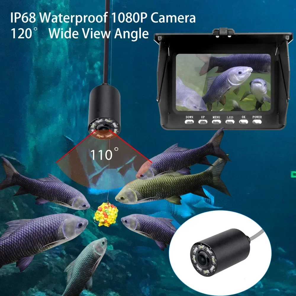 Эхолот 5,0-дюймовый ЖК-дисплей – обзор и цена Fish Finder Cable