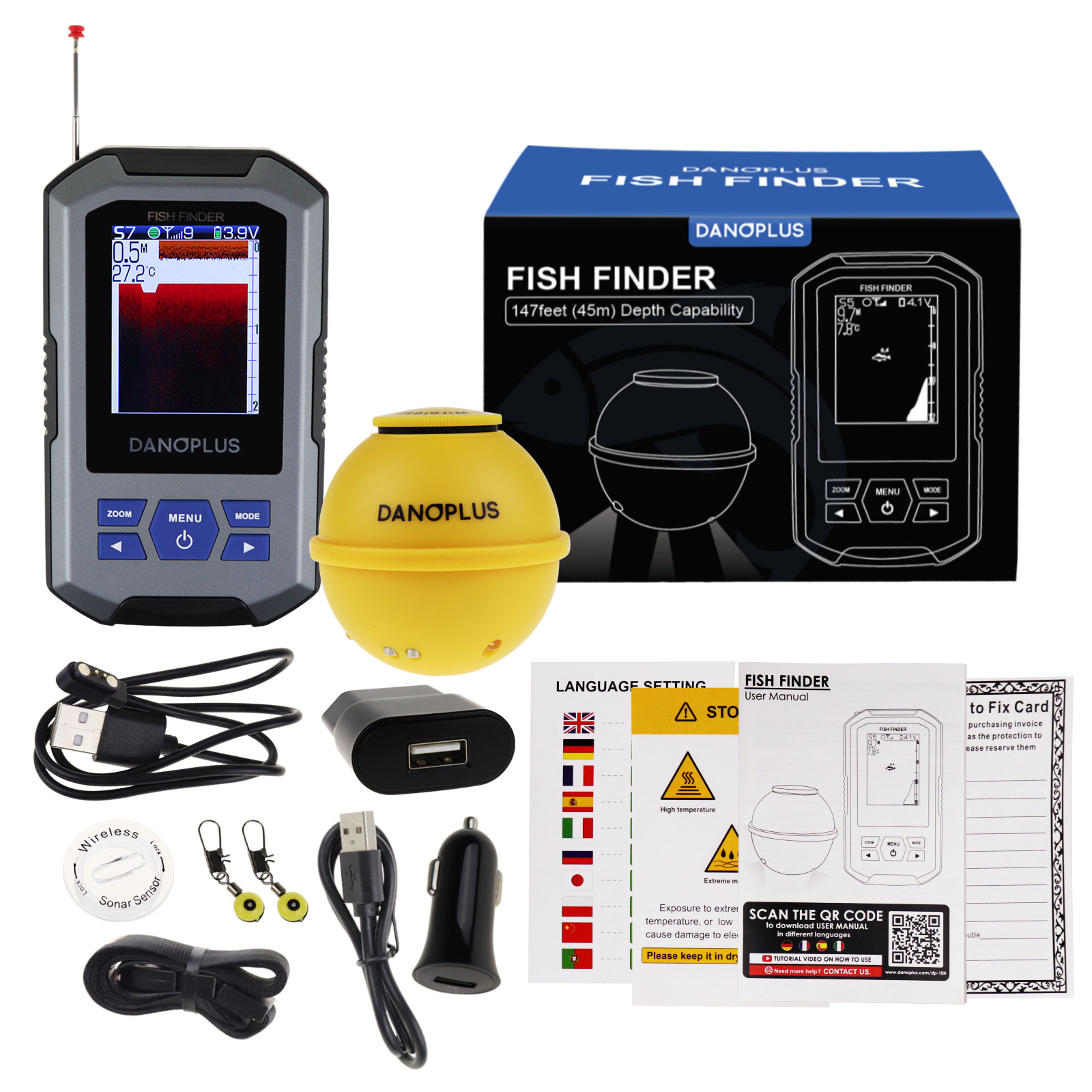 Беспроводной датчик эхолота дл – обзор и цена Fish Finder